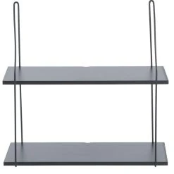 Veke Pujo Seinähylly 2-osainen Musta