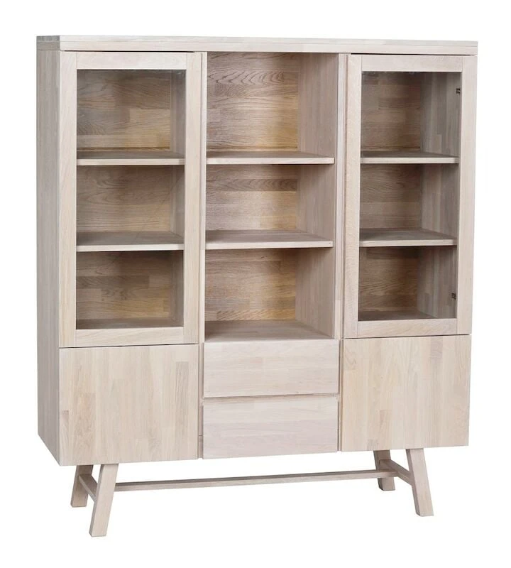 Rowico Brooklyn Vitriini Valkoöljytty Tammi 3 Rowico Brooklyn Vitriini Valkoöljytty Tammi