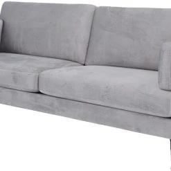 Veke Carlo 3,5-istuttava Sohva Vaaleanharmaa Monolith 84, Musta Metallijalka ME-18 -Veke Myymälä 110 carlo 3 5 84