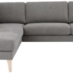 Veke Saarni Avokulmasohva Oikea Sinapinkeltainen Thomas 09, Jalat RI-18 Valkoinen ölj -Veke Myymälä 11002L 02 4