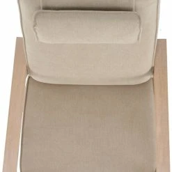 Veke Saarni Korkea Nojatuoli Beige Thomas 06, Käsinojat Valkoinen öljytty Tammi -Veke Myymälä 11005 06K