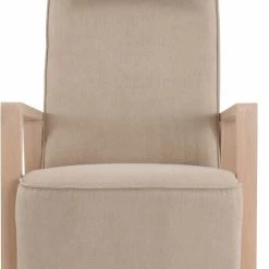 Veke Saarni Korkea Nojatuoli Beige Thomas 06, Käsinojat Valkoinen öljytty Tammi -Veke Myymälä 11005 06K 4