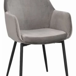 Rowico Reily Tuoli Samettiverhoilu Harmaa -Veke Myymälä 110456 b