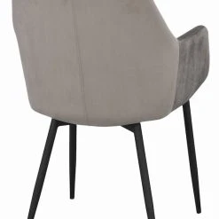 Rowico Reily Tuoli Samettiverhoilu Harmaa -Veke Myymälä 110456 d