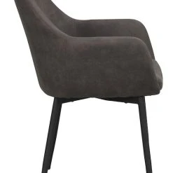 Rowico Reily Tuoli Tekstiilinahkaverhoilu Tummanharmaa -Veke Myymälä 110457 c