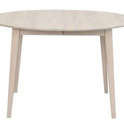 Rowico Filippa Jatkettava Ruokapöytä Pyöreä Ø120-165 Cm Valkoöljytty Tammi -Veke Myymälä 113756 a filippa matbord runt 120 vitpigm. ek