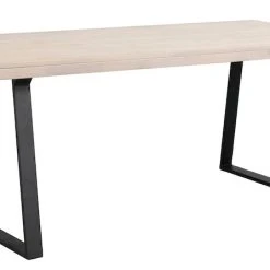 Rowico Brooklyn Ruokapöytä 170x95 Cm Valkoöljytty Tammi/musta U-jalka -Veke Myymälä 119835 b brooklyn matb. 170 vitp. ek svart u r