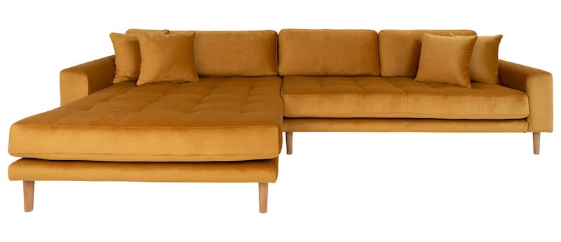 House Nordic Lido Divaanisohva Vasen, Sinapinkeltainen Sametti Bluvel 68 5 House Nordic Lido Divaanisohva Vasen, Sinapinkeltainen Sametti Bluvel 68 - Image 3
