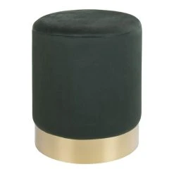 House Nordic Gamby Pouf Rahi Tummanvihreä Sametti -Veke Myymälä 1504021