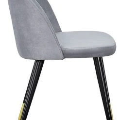 Veke Velvet Tuoli Harmaa Sametti, Musta/kultajalat -Veke Myymälä 19925 885 2