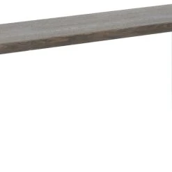 Veke Pujo Penkki 35x121 Cm Savunharmaa Lakattu Tammi A-laatu/valkoinen Pulverim