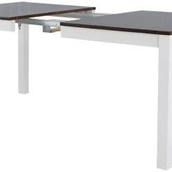 Veke Moona Pöytä 90x140+40 Valkoinen/pähkinä