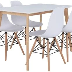 Vojens-Elea 4-hengen Ruokailuryhmä Valkoinen/luonnonväri