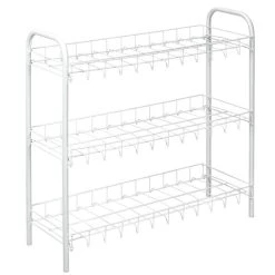 Metaltex Kenkäteline 3-tasoa, Valkoinen