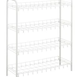 Metaltex Shoe Kenkäteline 4-tasoa, Valkoinen