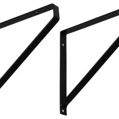 4living Hyllynkannatin Metalli 20,5 Cm 2 Kpl Musta -Veke Myymälä 4Living hyllynkannatin 205 cm 2kpl 1