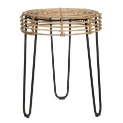 4Living Rottinki Jakkara Musta/luonnonväri