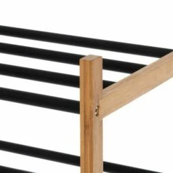 4Living Kenkäteline 79x30x37 Cm Musta/luonnonväri