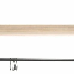 4Living Urban Seinänaulakko Hyllyllä 70x28x29 Cm Musta/luonnonväri -Veke Myymälä 4living urban seinanaulakko hyllylla 1