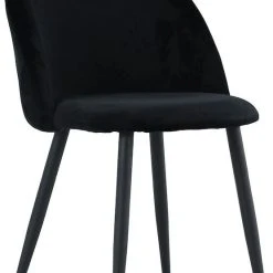 Veke Honka-Velvet 6-hengen Ruokailuryhmä Antiikki/musta