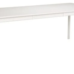 Hans K ZigZag Jatkettava Ruokapöytä 140x90+53cm Valkoinen