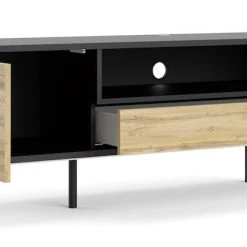 Tvilum Matc Trend Tv-taso 137 Cm Musta/tammi -Veke Myymälä 69972gmfj 728103