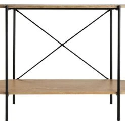 Day Retro Sivupöytä 100x30x75 Cm Musta/tammi