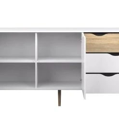 Tvilum Delta Senkki 150 Valkoinen/tammi -Veke Myymälä 7538149ak 366837 kalustekauppa