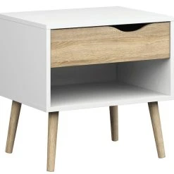 Tvilum Delta Yöpöytä Valkoinen/tammi -Veke Myymälä 7539449ak 378705 web kalustekauppa