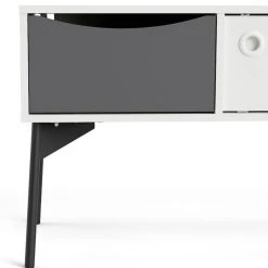 Tvilum Fur Tv-taso Valkoinen/harmaa -Veke Myymälä 86132gogocn 749805