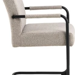 Ei Brändiä Adele Tuoli Beige Monza 60, Mustat Jalat -Veke Myymälä Adele tuoli beige monza 60 mustat jalat sivulta