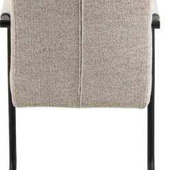 Ei Brändiä Adele Tuoli Beige Monza 60, Mustat Jalat -Veke Myymälä Adele tuoli beige monza 60 mustat jalat takaa