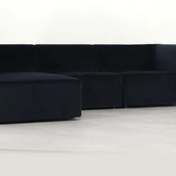 House Nordic Alba Divaanisohva Vasen, Tummansininen Sametti