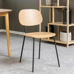 Ei Brändiä Amira Tuoli Tammi, Mustat Jalat -Veke Myymälä Amira tuoli tammi musta 6