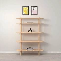 Veke Askel Avohylly 100x35x137 Cm Puuvalmis