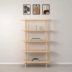 Veke Askel Avohylly 100x35x152 Cm Puuvalmis -Veke Myymälä Askel avohylly 100x35x152 puuvalmis