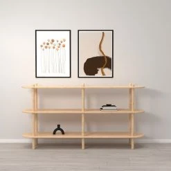 Veke Askel Avohylly 165x35x86 Cm Puuvalmis -Veke Myymälä Askel avohylly 165x35 86 puuvalmis