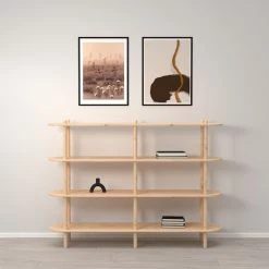 Veke Askel Avohylly 165x35x119 Cm Puuvalmis