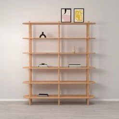 Veke Askel Avohylly 165x35x185 Cm Puuvalmis