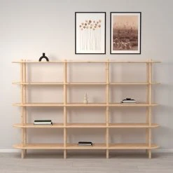 Veke Askel Avohylly 230x35x152 Cm Puuvalmis