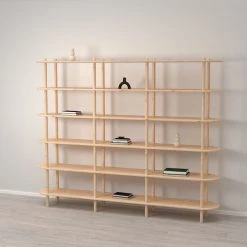 Veke Askel Avohylly 230x35x185 Cm Puuvalmis -Veke Myymälä Askel avohylly 230x35x185 puuvalmis 1