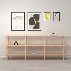 Veke Askel Avohylly 230x35x86 Cm Puuvalmis