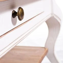 Veke Country Sohvapöytä 70x70 Cm Harjattu Antiikki/valkoinen -Veke Myymälä Country sohvapoyta lahikuva