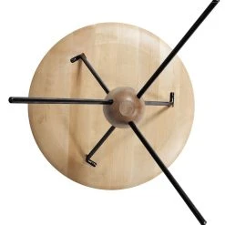 Cuero Design Jupiter Sivupöytä Ø40 Cm Luonnonväri/musta