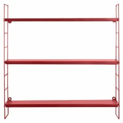 Day Seinähylly 3-hyllyllä Punainen 11 Day Seinähylly 3-hyllyllä Punainen -Veke Myymälä Day seinahylly 58x16x58 cm 3 hyllya punainen