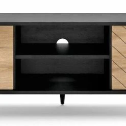 Eureka Dumont Tv-taso 154x39x50 Cm Cm Tammi/musta