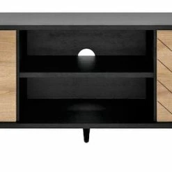 Eureka Dumont Tv-taso 154x39x50 Cm Cm Tammi/musta 9 Eureka Dumont Tv-taso 154x39x50 Cm Cm Tammi/musta -Veke Myymälä Dumont tv taso edesta 1