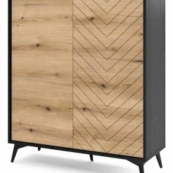 Eureka Dumont Kaappi 104x39x119 Cm Tammi/musta