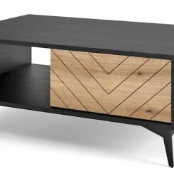 Eureka Dumont Sohvapöytä 104x68x40 Cm Tammi/musta