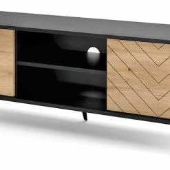 Eureka Dumont Tv-taso 154x39x50 Cm Cm Tammi/musta 8 Eureka Dumont Tv-taso 154x39x50 Cm Cm Tammi/musta -Veke Myymälä Dumont tv taso